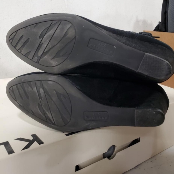 Anne Klein wide calf suede Wedge knee high boots In Box - Picture 14 of 16